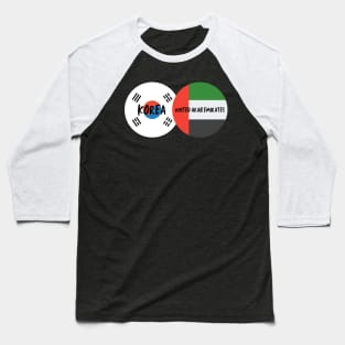 Korean Emirati - Korea, United Arab Emirates Baseball T-Shirt